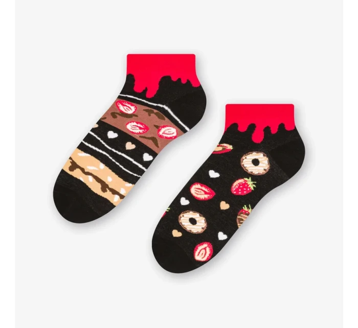 Krátke asymetrické pánske ponožky 035