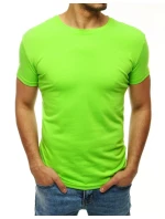 Pánské limetkově zelené tričko bez potisku Dstreet model 21962397 - FashionStreet