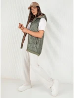 Dámská prošívaná vesta zelená Dstreet model 21972298 - FashionStreet