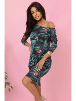 13-166 Športové šaty s vreckami a viazankou - 3D listy