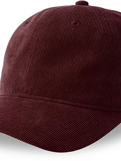 Atlantis Headwear Creep-S 6-panelová manšestrová čiapka 33.0227 bordová