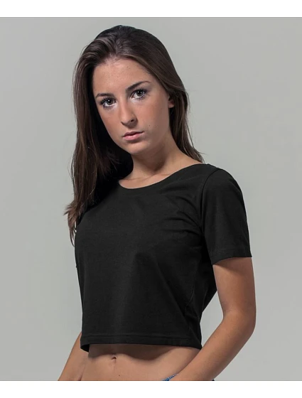 BY 042 dámský crop top heather grey model 22435714 - Build your Brand BY 042 dámský crop top heather grey model 22435714 - Build your Brand