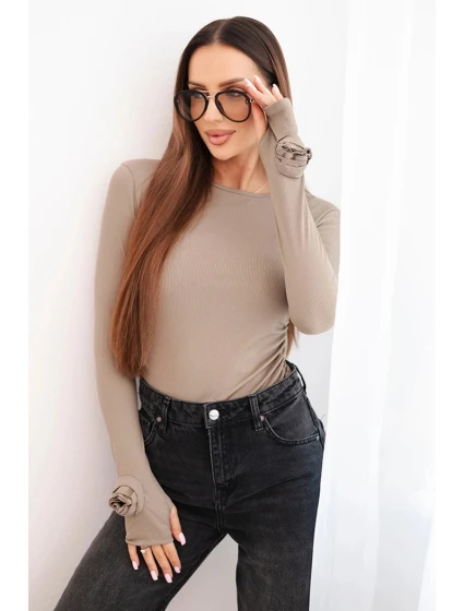 Dámska pruhovaná blúzka s bočným riasením Fango