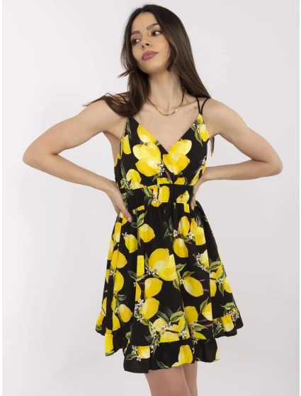 Šaty MI SK 22099.76 čierno-žlté