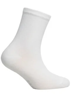 Hladké ponožky s elastanom 2-6 rokov BIELE 24-26