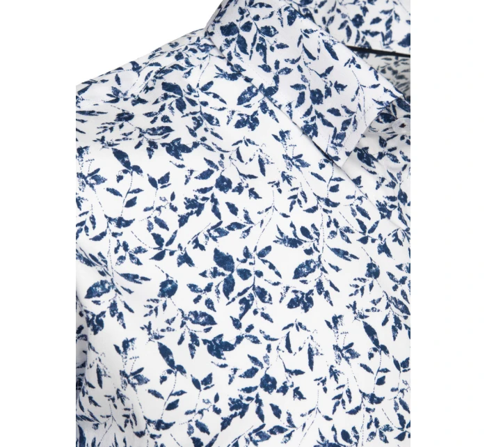 Pánska ležérna biela košeľa FashionStreet DX2670