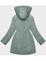 Světle zelená dámská zimní bunda s kožešinovou podšívkou Glakate model 21247441 - Miss TiTi