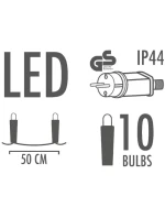 ZÁHRADNÉ GIRLANDY PARTY LIGHT 10 LED EDISON