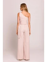 Kombinéza na jedno rameno M845 light beige - Moe