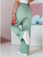 Dámske tepláky so širokými nohavicami DRESLINA mint FashionStreet UY2690 Dámske tepláky so širokými nohavicami DRESLINA mint FashionStreet UY2690