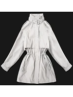 Dámska tenká bunda s vetrovým golierom Goodlookin Light Beige (P3-6302-12) Dámska tenká bunda s vetrovým golierom Goodlookin Light Beige (P3-6302-12)