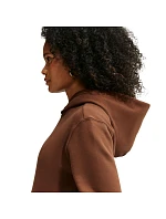 Dámská mikina Nike Studio Fleece Medium Weight, světle hnědá, IM8100 259