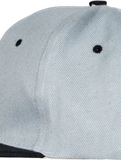 Result Headwear RC 082X 6-panelová čiapka s plochým šiltom 28.082X heather grey/black