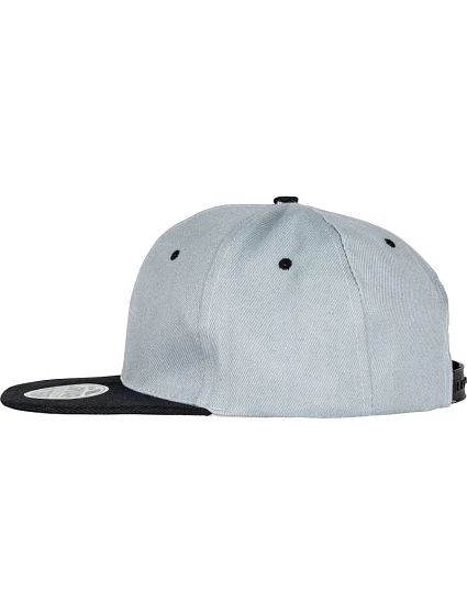 Result Headwear RC 082X 6-panelová čiapka s plochým šiltom 28.082X heather grey/black Result Headwear RC 082X 6-panelová čiapka s plochým šiltom 28.082X heather grey/black