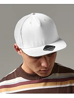 Beechfield B 610 5-panelová snapbacková čiapka 53.0610 biela