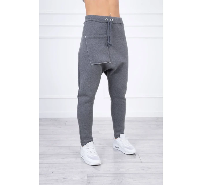 Sada model 18742594 kalhot v grafitové barvě - K-Fashion Sada model 18742594 kalhot v grafitové barvě - K-Fashion