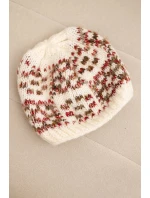 Dámská zimní vlněná čepice s ozdobnými krystalky K399 černá Dámská zimní vlněná čepice s ozdobnými krystalky K399 černá