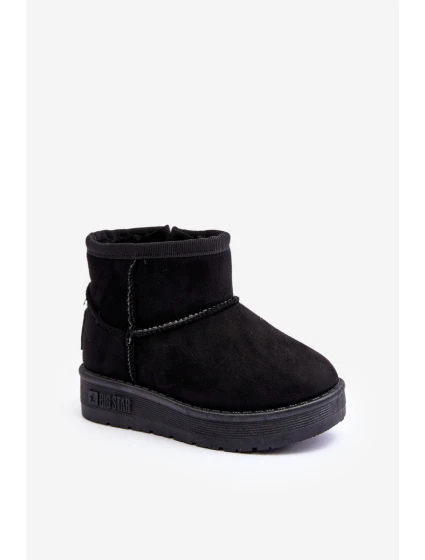 Dětské zimní boty s na zip černé Big Star model 21637314 - Big Star Shoes Dětské zimní boty s na zip černé Big Star model 21637314 - Big Star Shoes