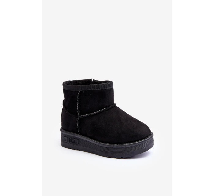 Dziecięce Śniegowce Ocieplane Na Suwak Czarne Big Star MM374100