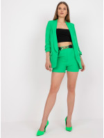 Elegantný zelený dámsky set so šortkami