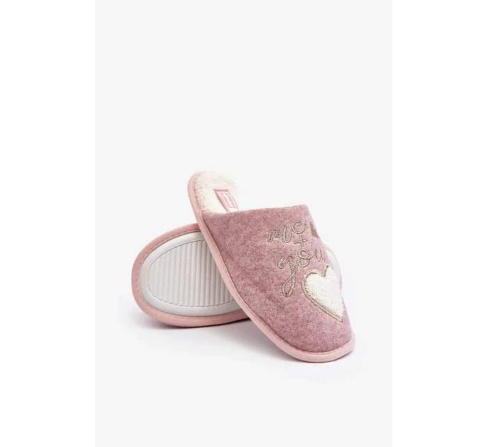 Dámské klasické zateplené pantofle Pink Mabira Dámské klasické zateplené pantofle Pink Mabira