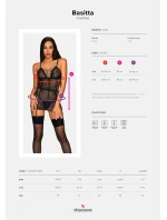Pikantná košieľka Basitta chemise - Obsessive Pikantná košieľka Basitta chemise - Obsessive