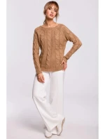 Dámský svetr  Tmavě béžová  model 21299411 - Moe