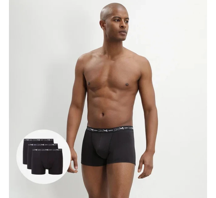 Pánske boxerky 3 ks COTTON STRETCH čierne - DIM
