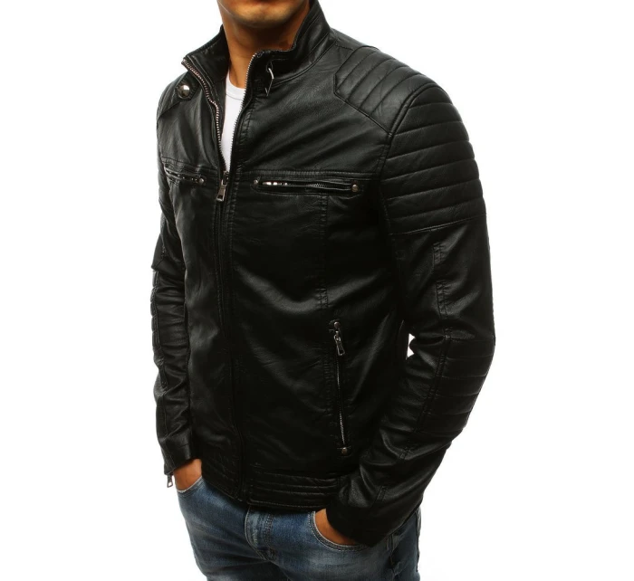 Pánská kožená bunda černá Dstreet model 21962346 - FashionStreet