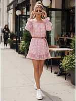 Španělské šaty růžové Dstreet model 21974852 - FashionStreet