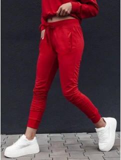 Dámské tepláky RELAX červené Dstreet model 21978577 - FashionStreet