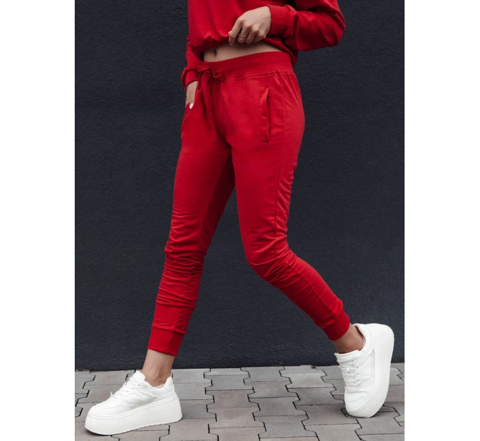 Dámské tepláky RELAX červené Dstreet model 21978577 - FashionStreet Dámské tepláky RELAX červené Dstreet model 21978577 - FashionStreet