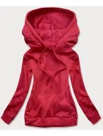 Červená dámska tepláková mikina (W02-20)
