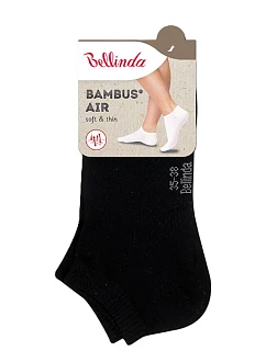 Krátke dámske bambusové ponožky BAMBUS AIR LADIES IN-SHOE SOCKS - Bellinda - čierna