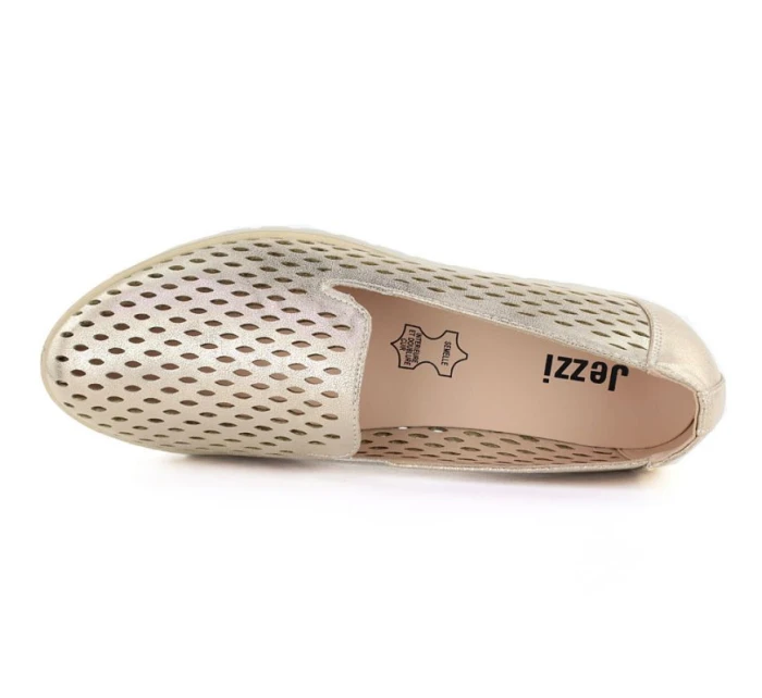 Dámská zlatá prolamovaná obuv model 22021842 - JEZZI