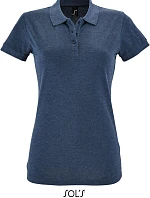 SOL'S Perfect Women Dámske polo tričko z piké 25.1135 heather denim