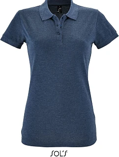 SOL'S Perfect Women Dámske polo tričko z piké 25.1135 heather denim