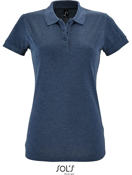 SOL'S Perfect Women Dámske polo tričko z piké 25.1135 heather denim SOL'S Perfect Women Dámske polo tričko z piké 25.1135 heather denim