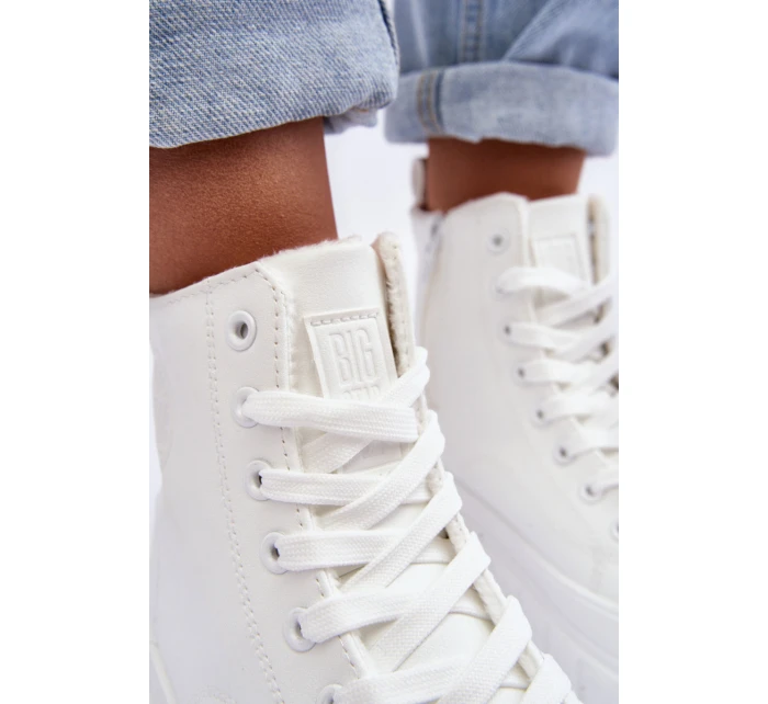 Kožené Tenisky Na Zip Big Star Bílé model 21634187 - Big Star Shoes Kožené Tenisky Na Zip Big Star Bílé model 21634187 - Big Star Shoes