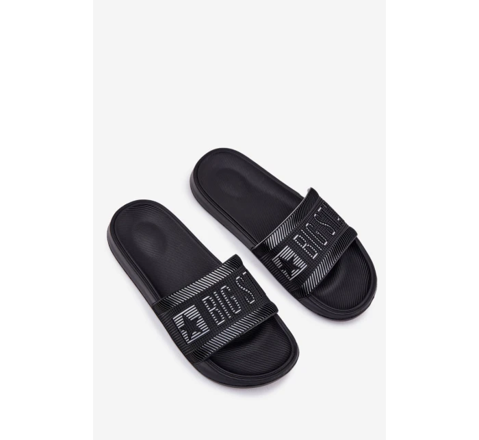 Męskie Klapki Big Star RR174A053 Czarne Męskie Klapki Big Star RR174A053 Czarne