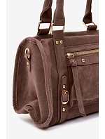 Kabelka z imitace semiše Taupe model 22220869 - Flora&Co