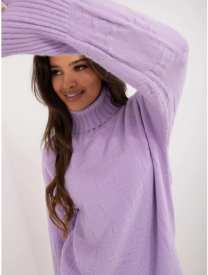 Sweter AT SW jasny fioletowy model 20459103 - FPrice Sweter AT SW jasny fioletowy model 20459103 - FPrice