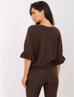 Sweter IT SW model 21302567 ciemny brązowy - FPrice