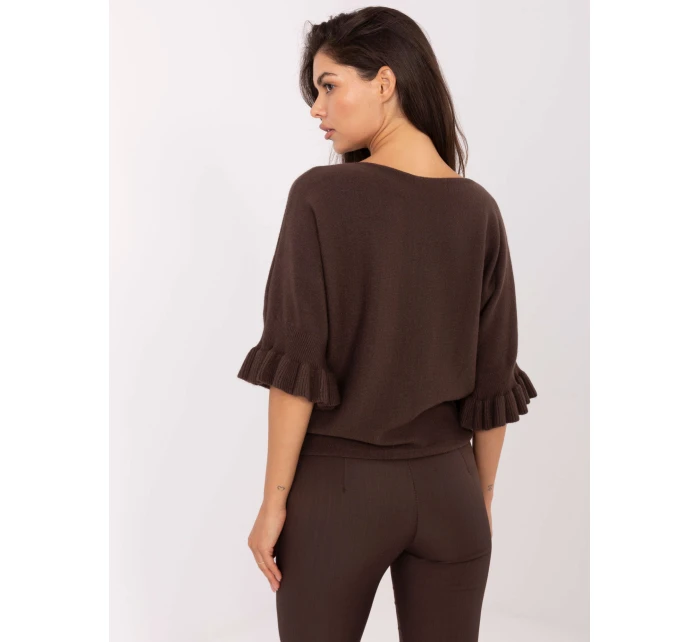 Sweter IT SW model 21302567 ciemny brązowy - FPrice