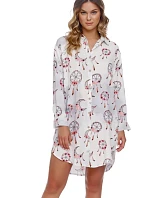 Dámska nočná košeľa TM.4339 Ecru s potlačou - Doktor Nap