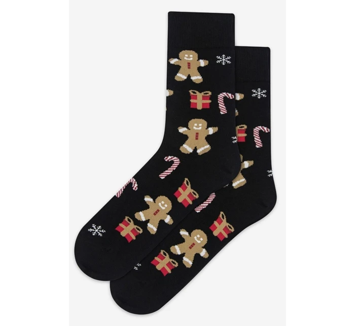 Vzorované vianočné ponožky U04.156 Vzorované vianočné ponožky U04.156