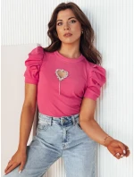 Dámská halenka pink model 21976256 - Dstreet Dámská halenka pink model 21976256 - Dstreet