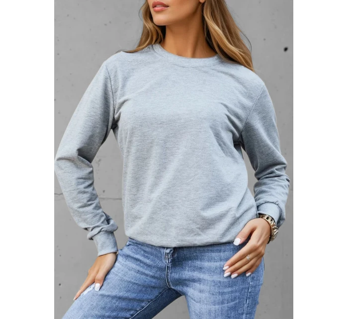 FashionStreet dámska klasická svetlosivá mikina BY1544