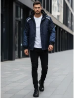 FashionStreet pánska tmavomodrá lyžiarska bunda TX5129 FashionStreet pánska tmavomodrá lyžiarska bunda TX5129