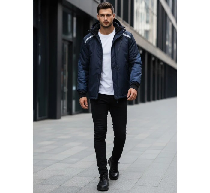 FashionStreet pánska tmavomodrá lyžiarska bunda TX5129 FashionStreet pánska tmavomodrá lyžiarska bunda TX5129